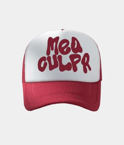 Mea Culpa Trucker Hat Red (1)